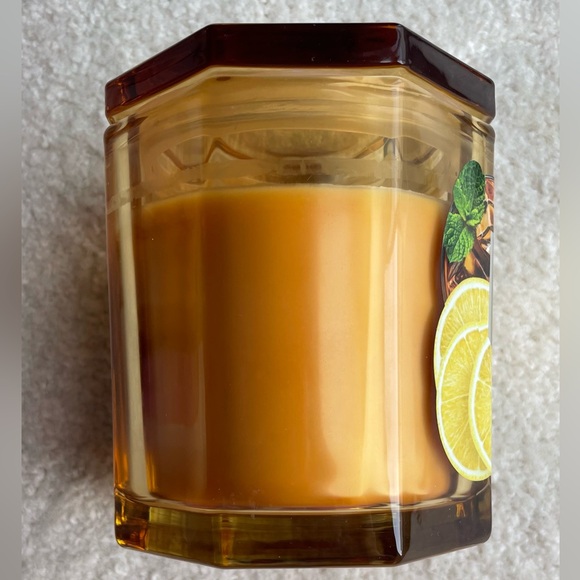 Scentworx Harry Slatkin Iced Lemon Tea Candle 3 Wick 14.5oz Madarin Sugar Cane - Picture 2 of 7